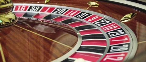 Spinning roulette and the ball in it Stock Footage 76574266