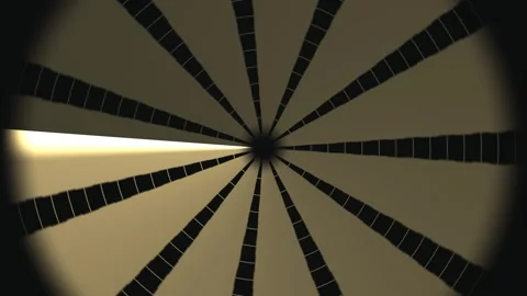 Spinning shapes create a dynamic visual in a dark space Stock Footage 339518191