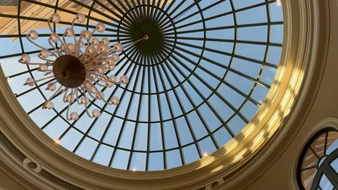 Spinning Shot of the Bellagio Dome 스톡 동영상 231540985