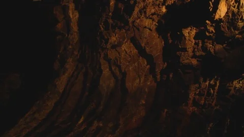 Spinning shot of cave ceiling in Auditorio Jameos del Agua, Lanzarote Stock Footage 109367216