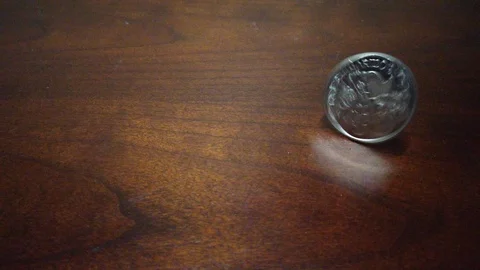 Spinning Silver Stock Footage 111311818