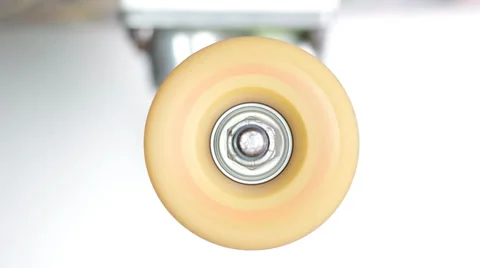 Spinning skateboard wheel Stock Footage 36932809