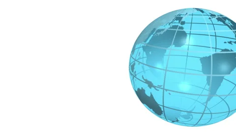 Spinning Skeleton Earth Stock Footage 332454817