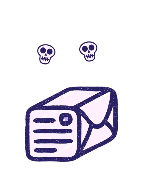 Spinning skulls animation of Wrapped Parcel Stock Footage 324171222