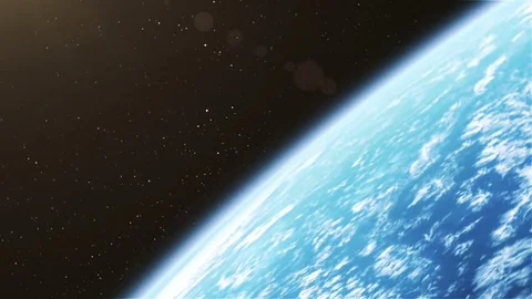 Spinning in space, seamless looping 3d animation Stock Footage 69920073