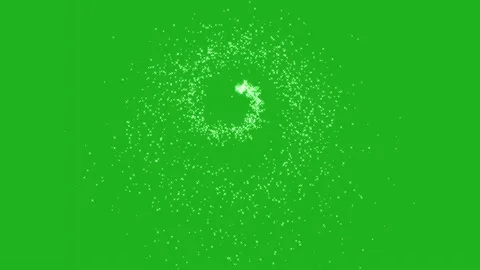 Spinning sparkles motion graphics with green screen background Stock Footage 169523167