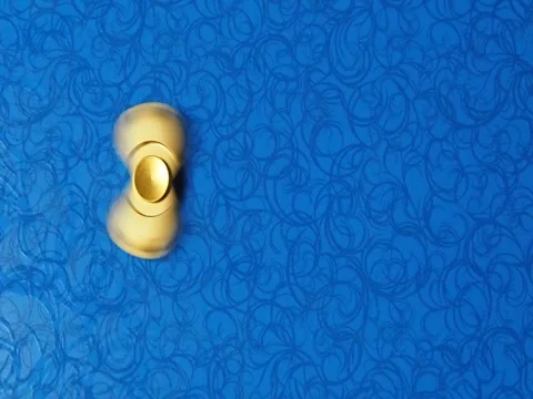 Spinning spinner on a blue background. Stock Footage