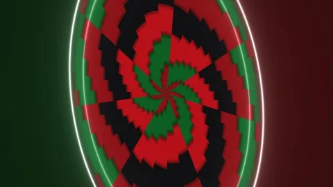 Spinning spiral design with bright colors and lights Stock Footage 339577977