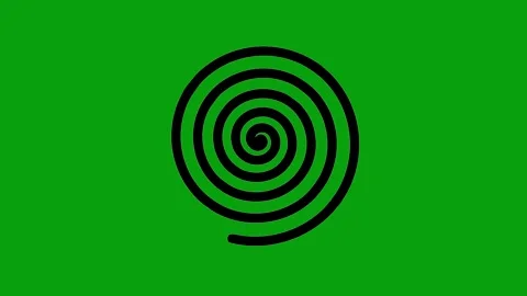 Spinning of a spiral Stock Footage 337760607