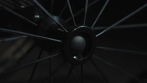 Spinning spokes and wheel hub Stock Footage 137581908