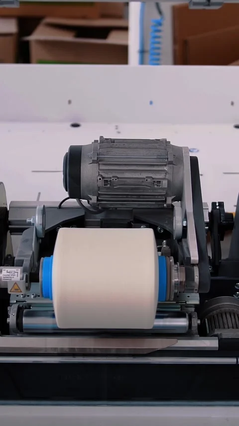 Spinning spools in the textile factory unit. Spinning production. Textile Stock Footage 321014281