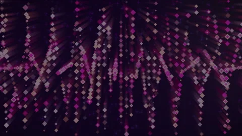 Spinning square particles 4K Stock Footage 254194232