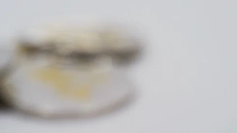 Spinning stack of ripple crypto currency Stock Footage 87042724