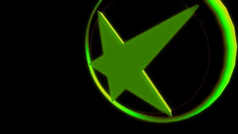 Spinning star ring Stock Footage 98666474