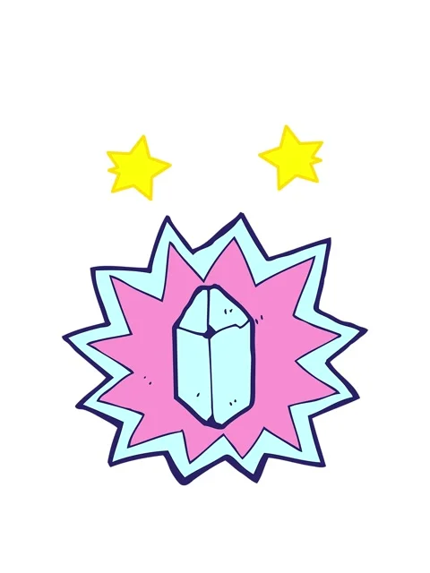 Spinning stars animation of cartoon ruby Stock Footage 324492596