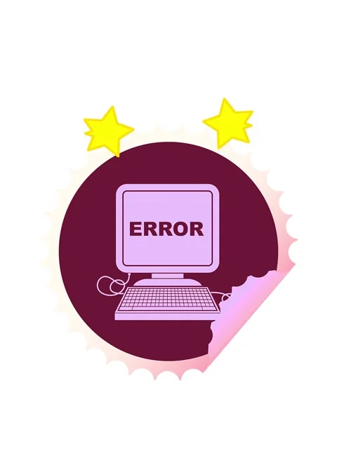Spinning stars animation of computer error vector illustration circular pee.. Stock Footage 324120240