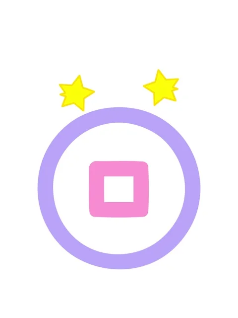 Spinning stars animation of stop button symbol icon Video stock 324430903