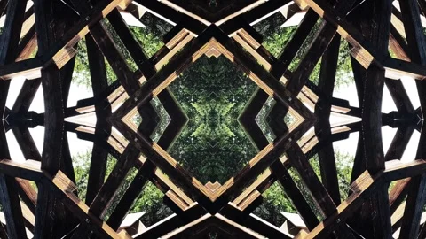 "Spinning Structure#2" Waterwheel Psychedelic DMT VJ Loop techno Stock Footage 319924460