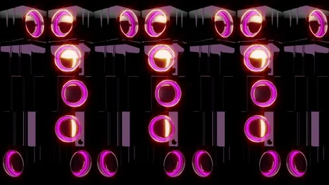 Spinning Subwoofer VJ Loops Stock Footage 74360225