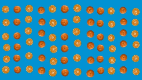 Spinning tangerine Stock Footage 126730053