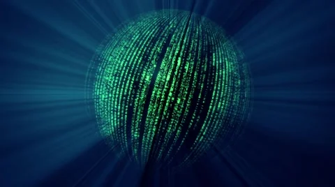 Spinning Technology Planet Stock Footage 59764285