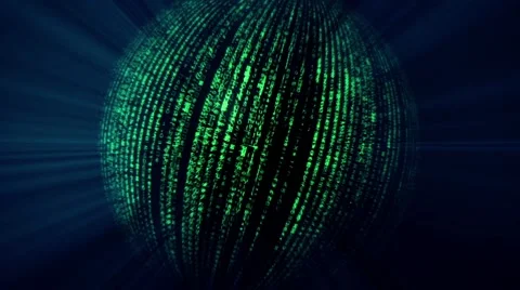 Spinning Technology Planet Stock Footage 59764290