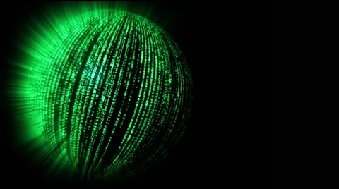 Spinning Technology Planet Stock Footage 59764327