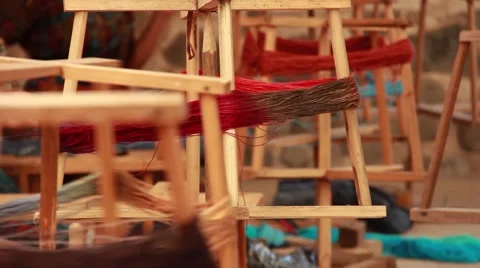 Spinning Thread in Threadshop Stock Footage 50667475