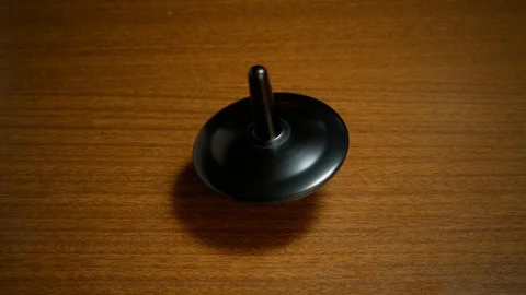 Spinning top for children in action Video stock 117276261