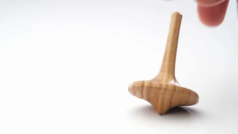 Spinning Top. Close up. 스톡 동영상 128131986