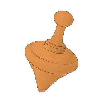 Spinning top illustration Stock Illustration