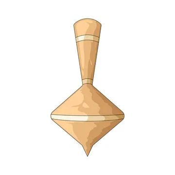 Spinning top illustration Stock Illustration