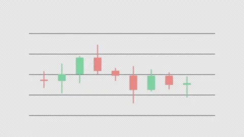 Spinning Top Marked Setup Candlestick Pattern Chart Alpha 4K 库存影片 339397388