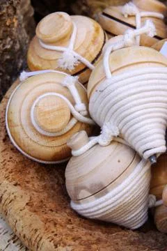 Spinning tops Stock Photos