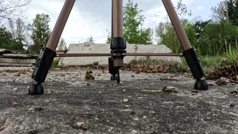 Spinning Tripod: Rotations in Every Direction Stock Footage 252817637