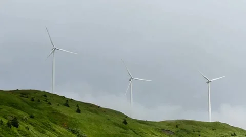 Spinning Turbines Time Lapse Stock Footage