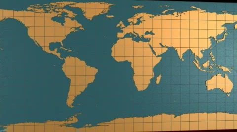 Spinning Unwrapping Globe Stock Footage