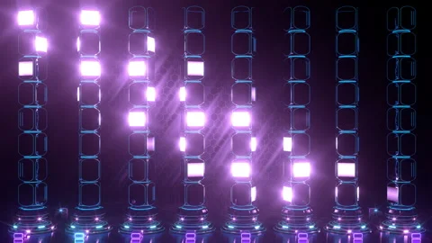 Spinning Vertical Lights V2 Stock Footage 259603849