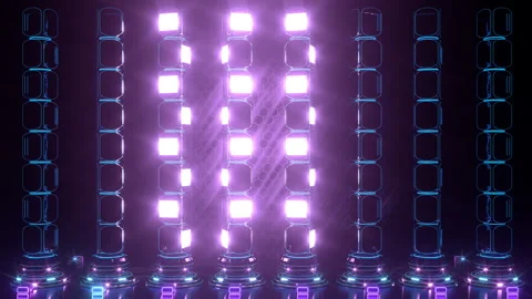 Spinning Vertical Lights V4 Stock Footage 259604440