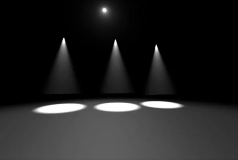 Spinning view of spot lights Stock Footage 44644147