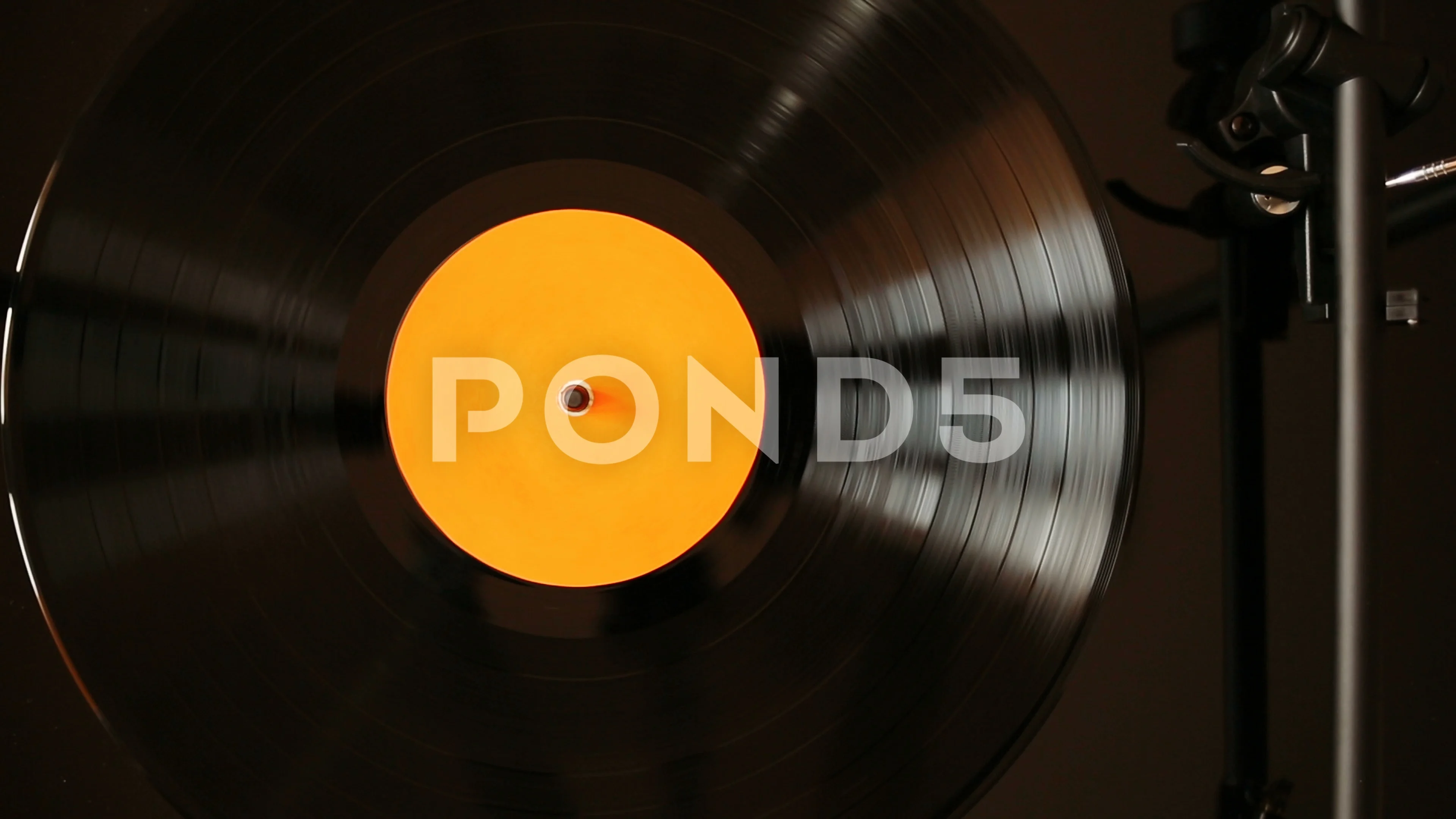 Spinning vinyl record, Stock Video