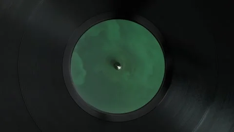 Spinning Vinyl Record in Close up Stock Footage 271157845