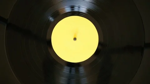 Spinning vinyl record Stock Footage 123700369