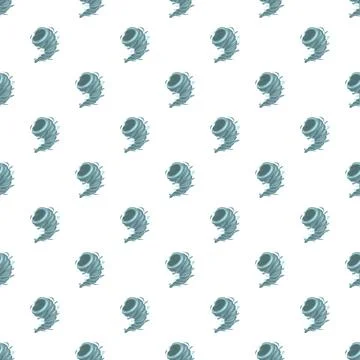 Spinning vortexes creating a seamless pattern of powerful windstorms イラスト素材