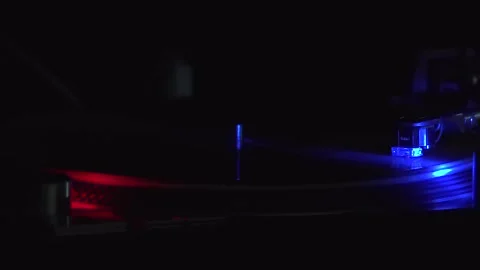 Spinning vynil in turntable Stock Footage 146333717