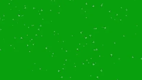 Spinning water drops motion graphics with green screen background Stock Footage 297364278