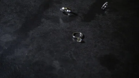 Spinning Wedding Bands Stock Footage 104766451