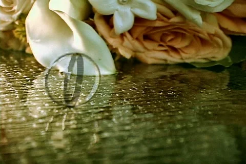 Spinning Wedding Ring Stock Footage 938559