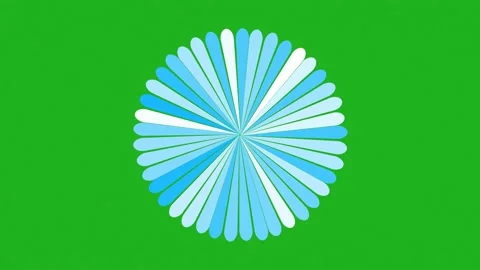 Spinning wheel with flower petals motion graphics with green screen background Stock Footage 236359743