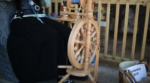 Spinning wheel Stock Footage 44577334
